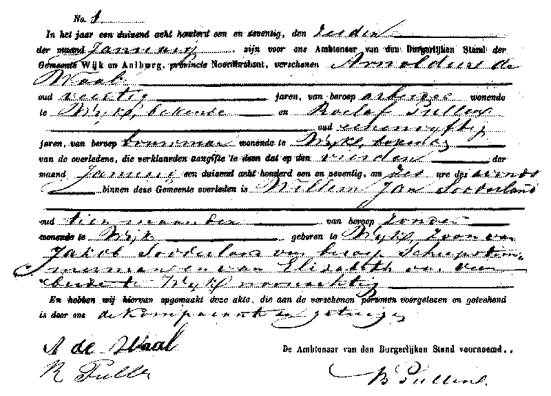 18710106 ovl akte 1 Willem J zv J Sodderland - E v Veen